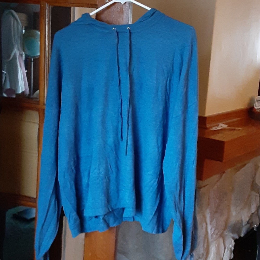 Blue hoodie